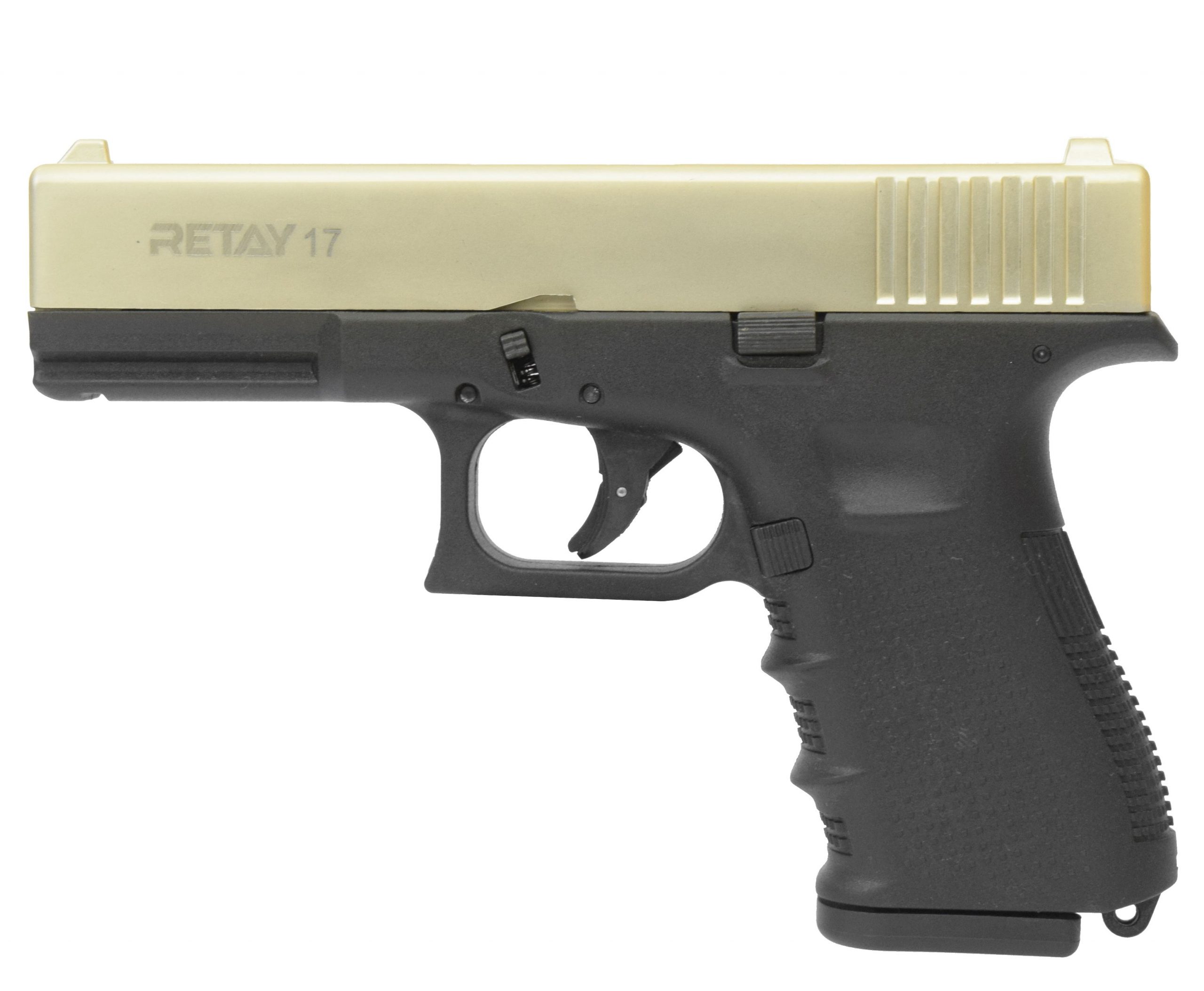 Охолощенный пистолет Retay Glock 17 (Сатин) купить в Белгороде — выгодная  цена, заказ, скидки в интернет-магазине Рустехпром